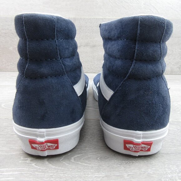 Vans Sk8-Hi Suede Sneakers Mens Size 11.5 Indigo Blue NEW - Picture 8 of 16